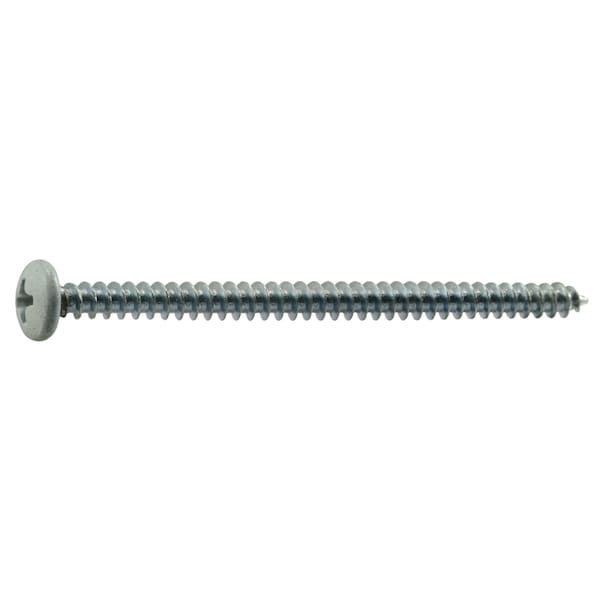 Midwest Fastener Sheet Metal Screw, #8 x 2-1/2 in, Painted Steel Pan Head Phillips Drive, 15 PK 37886 - main